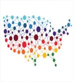 Dotted American Country