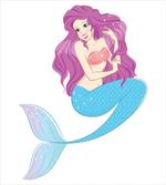 Mermaid with Pink Hair artwork