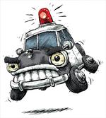Police Car Art Image