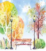 Autumn Park Tree Lantern
