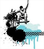 Young Boy Skater Exotic