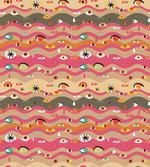 Wavy Lines Groovy Hippie