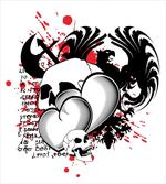 Skull Eagle Love Hearts