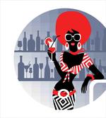 Retro Party Girl Disco