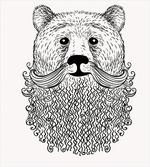 Doodle Bear with Beard