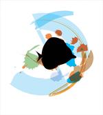 Discus Cichlid Silhouette
