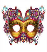 Ornate Yellow Mask artwork