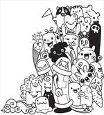 Monotone Monster Characters