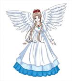 Cartoon with Angel Wings artwork