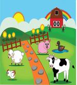 Cartoon Farmhouse Life