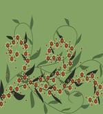 Retro Blooming Flowers