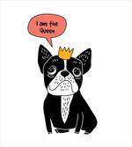 Queen Puppy with Crown