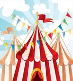 Circus Cloudy Sun Sky artwork