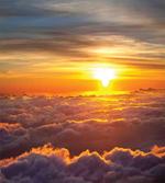 Sunset Scene on Clouds