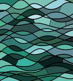 Mosaic Sea Waves Inspired