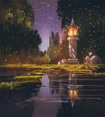 Lantern Forest Night