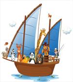 Animal Boat Sailing Ancient