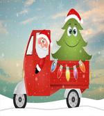Santa Vintage Truck