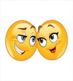Loving Emoticon Couple