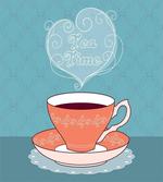 Teatime Calligraphy with a Cup