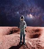 Brave Astronaut on Mars Art