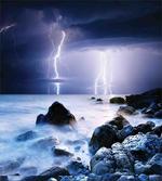 Rocky Coast Mystic Storm