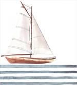 Sailing Theme Boat Waves