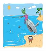 Monster Fishing in the Sea