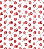 Woman Lips Candies and Dots
