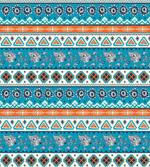 Floral Aztec Art Pattern