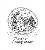 Positive Saying with Doodle