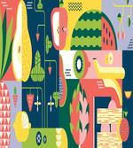 Abstract Modern Food