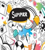 Summer Items Pictogram