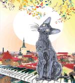 City Skyline Kitty Piano