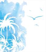 Island Palms Abstract