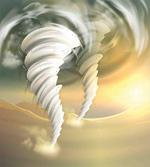 Abstract Hurricane Swirls