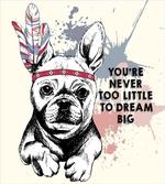 Tribal Feathers and Dog