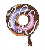 Doughnut American Food Theme