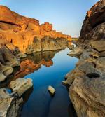 River Between Cliffs