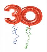 Red Balloons Ribbons