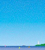 Floral Rain on Sea