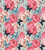 Peony Rose Butterflies artwork