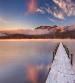 Japanese Lake Autumn Sunrise