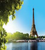 Sunny Day Eiffel Tower River