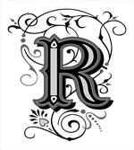 Antique R Typography