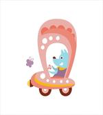 Cartoon Car Puppy