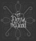 Hand Text Skull