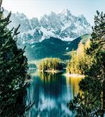 Mountain Frozen Lake artwork