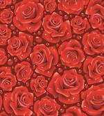 Red Roses Water Rain Drops