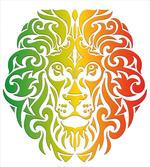 Colorful Lion Portrait